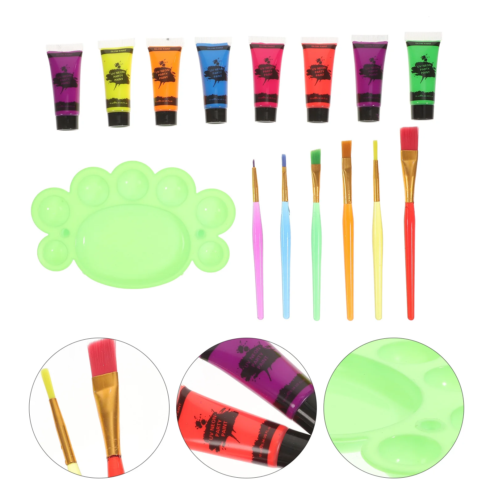 

1 Set Body Makeup In The Dark Face Face Makeup Fluorescent Body Water Based Body