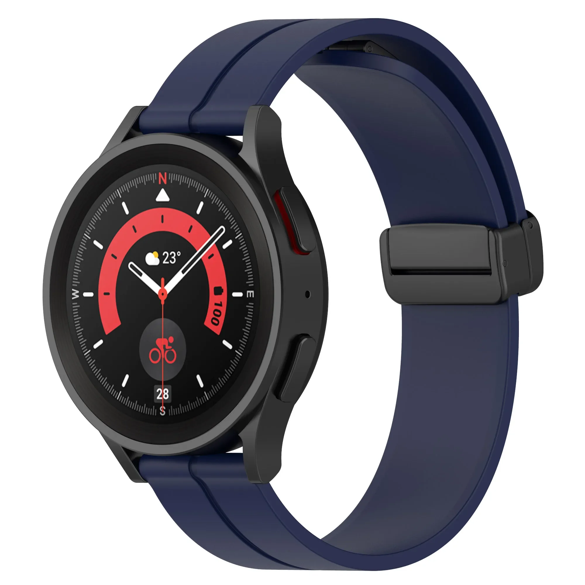Фото Силиконовый ремешок 22 мм 20 мм для Samsung Galaxy Watch 7 6 5 4 Gear S3 Huawei Watch GT4-5 Pro Магнитный браслет для Amazfit GTR/GTS 4 №3