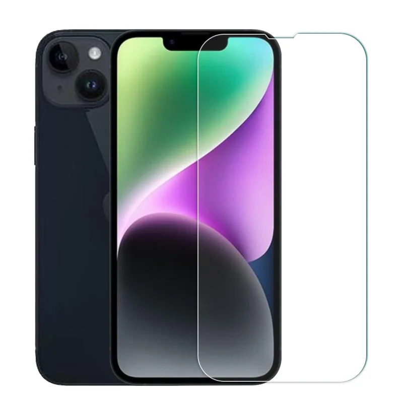 Защитное закаленное стекло 3 шт. для iPhone 15 14 Plus 13 12 Mini 11 Pro Max защитные пленки экрана