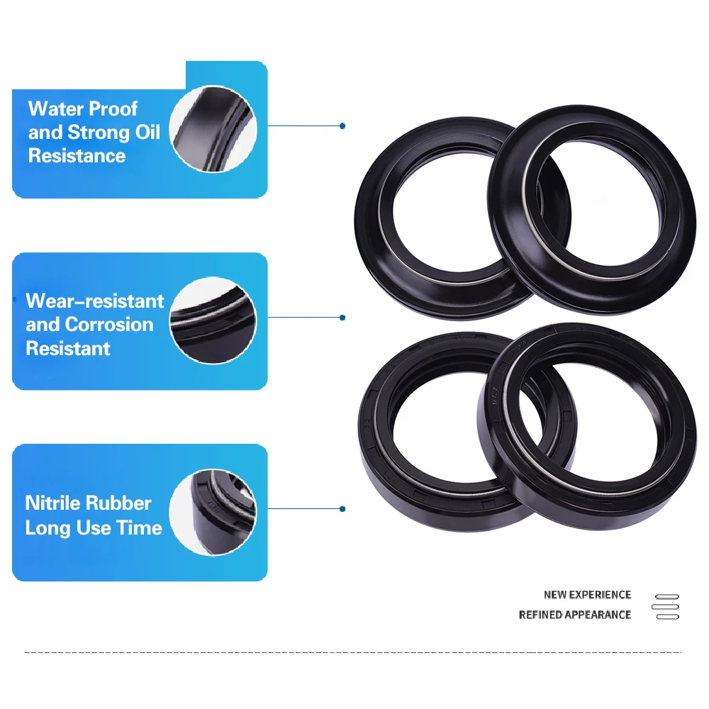

Демпфер передней вилки мотоцикла 47x58x11 47x58, масляное уплотнение и пылезащитный чехол для Honda CRF250 03-09 CRF450 02-06, демпфер для мотоцикла