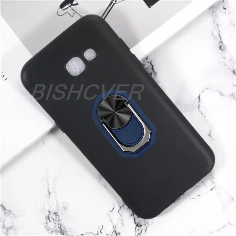 Фото Магнитный чехол для Samsung Galaxy A5 2017 A520 A520F, противоударный мягкий силиконовый чехол из ТПУ для Galaxy A5 2017, чехол с кольцом-держателем №3