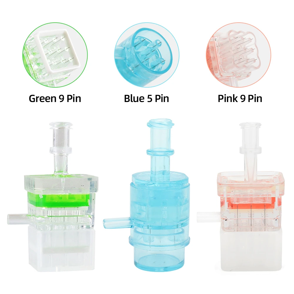 

Disposable EZ Vacuum 10/50Pcs 5/9 Pins Mesotherapy Gun Injection Pinhead Needles Accessories for Tip Negative Pressure Meso Gun