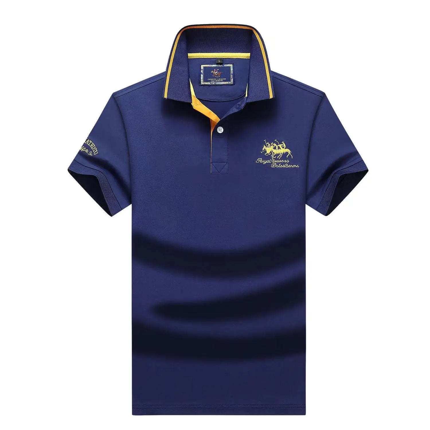 

Лидер продаж, новинка, Мужская Роскошная модная женская футболка из чистого хлопка, с короткими рукавами и вышивкой, Спортивная повседневна...