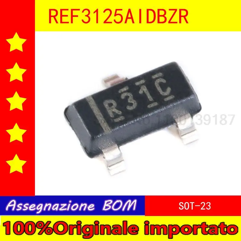 

10pcs/lot Home furnishings REF3125AIDBZR SOT - 23 20 PPM / ℃ 100 ua voltage benchmark chip