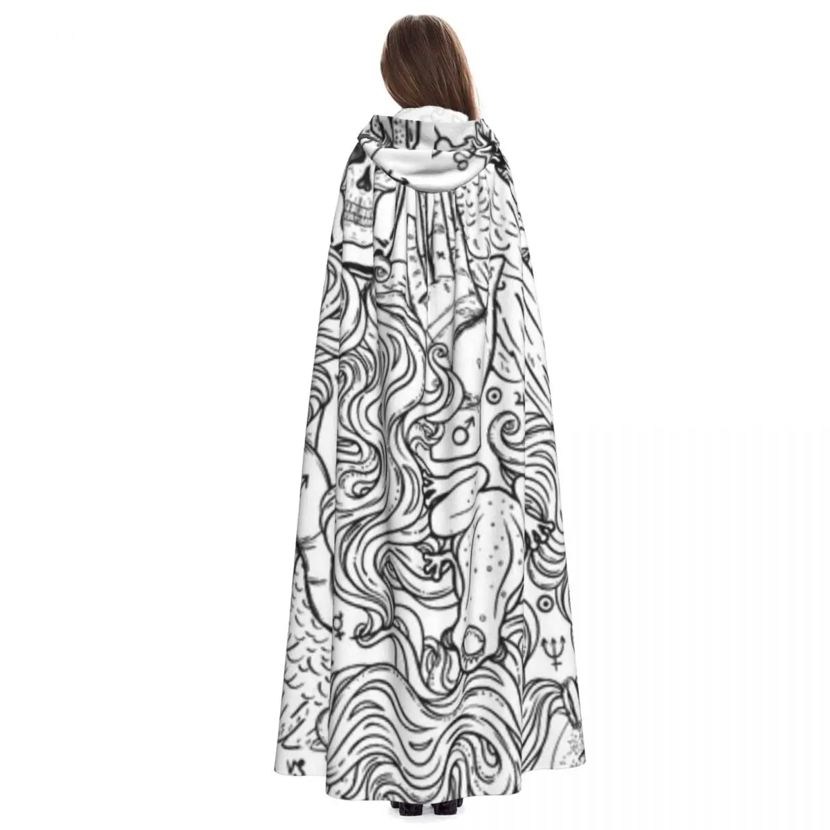 Религия и оккультизм плащ с капюшоном для косплея