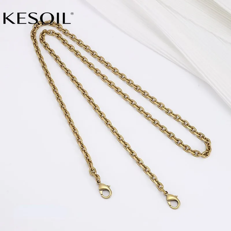 KESOIL Crossed armpit wallet chain Women's handbag Shoulder strap Crossed wallet Transparent liner accessories, 90-110CM