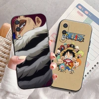 japan anime one piece phone case for samsung galaxy s20 s20fe s20 ulitra s21 s21fe s21 plus s21 ultra coque black funda carcasa