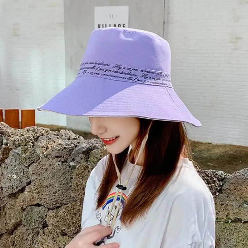 

Double Sided Summer Fisherman Hat For Women Outdoor Large Brim Bucket Ladies Holiday Beach Hats Sunscreen Bob Gorra Panama