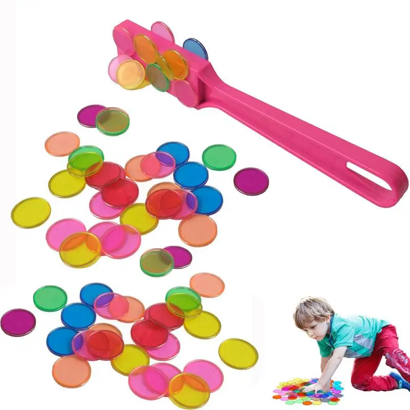 

Counting Chips Coin Toy Baby With Magnetic Stick Accessories With 100pcs Mix Color Chips For Senior Family Game Nights