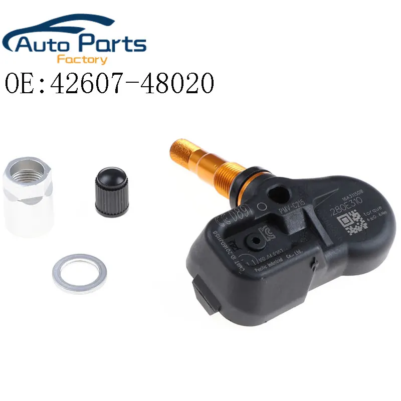 42607-48020, 4260748020 новый датчик давления в шинах TPMS для 2017-2023 Toyota Land Cruiser Prado, зеркальная камера 433 МГц, зеркальная фотокамера PMVC215 42607-48020, 4260748020 новый датчик давления в шинах TPMS для 2017-2023 Toyota Land Cruiser Prado, зеркальная камера 433 МГц, зеркальная фотокамера PMVC215
