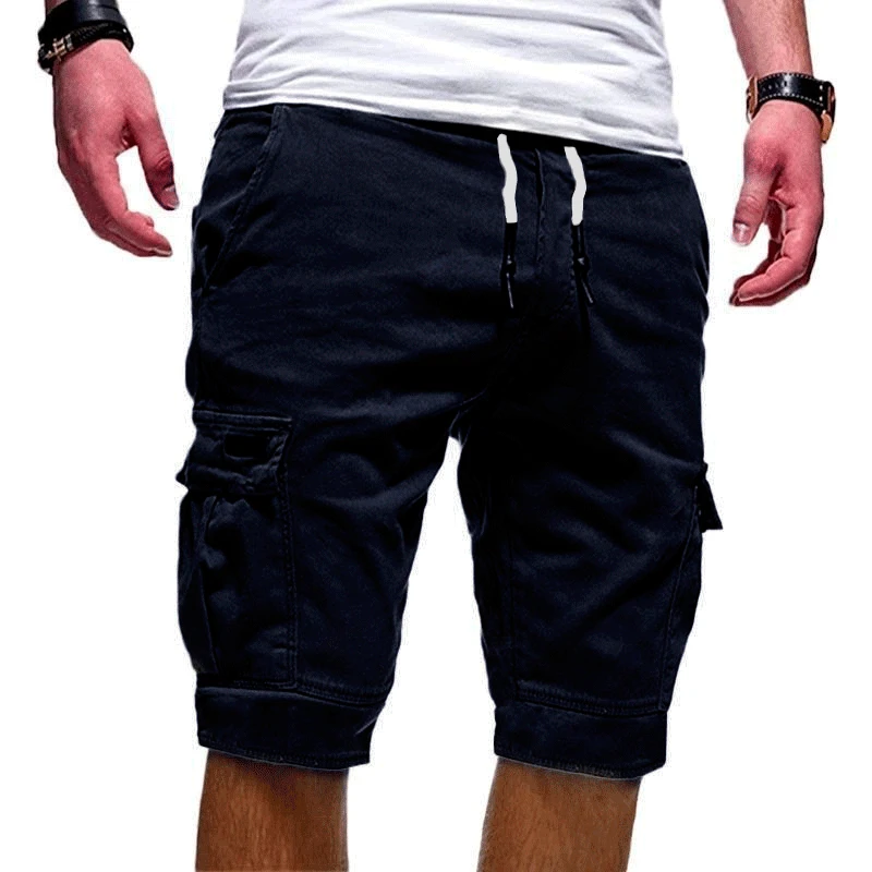 2021 New Summer Loose shorts men jogging short pants Casual fitness streetwear men Multi-pocket sport casual hip cargo shorts