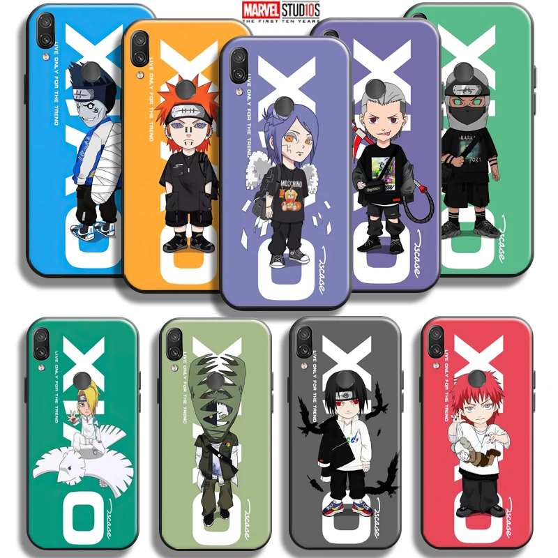 

Fashion Akatsuki Naruto For Xiaomi Redmi Note 7 7S Pro For Redmi 7 7A Phone Case Carcasa Liquid Silicon Coque Back