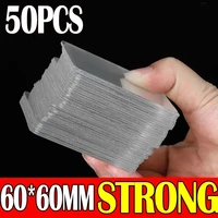 c5 50 pcs transparent double sided tape nano magic tape heat resistant waterproof wall stickers home improvement resistant tapes