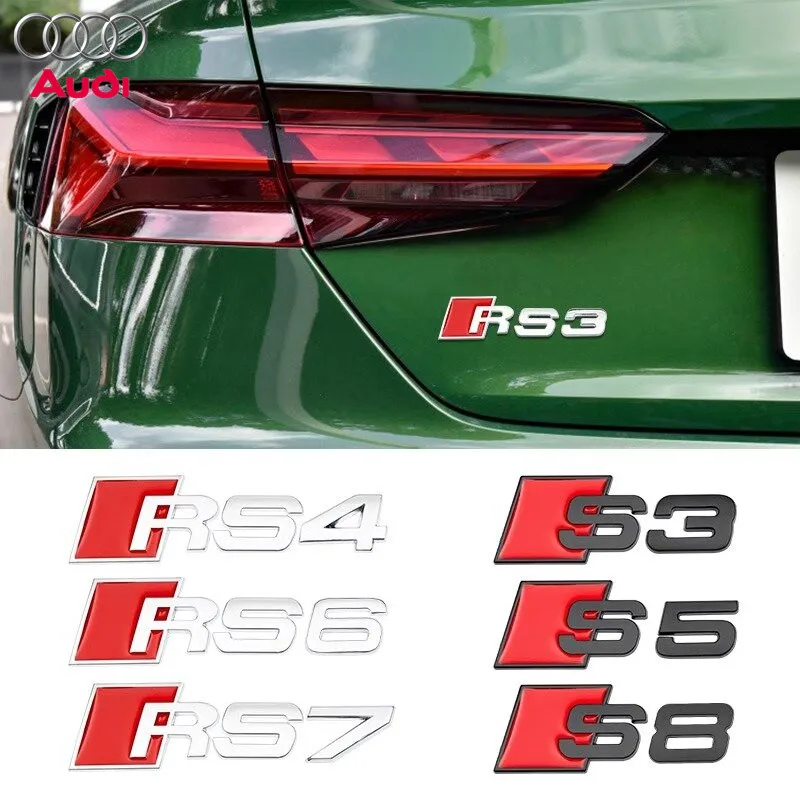Автомобильные аксессуары 3D хромированные наклейки с логотипом для багажника Audi