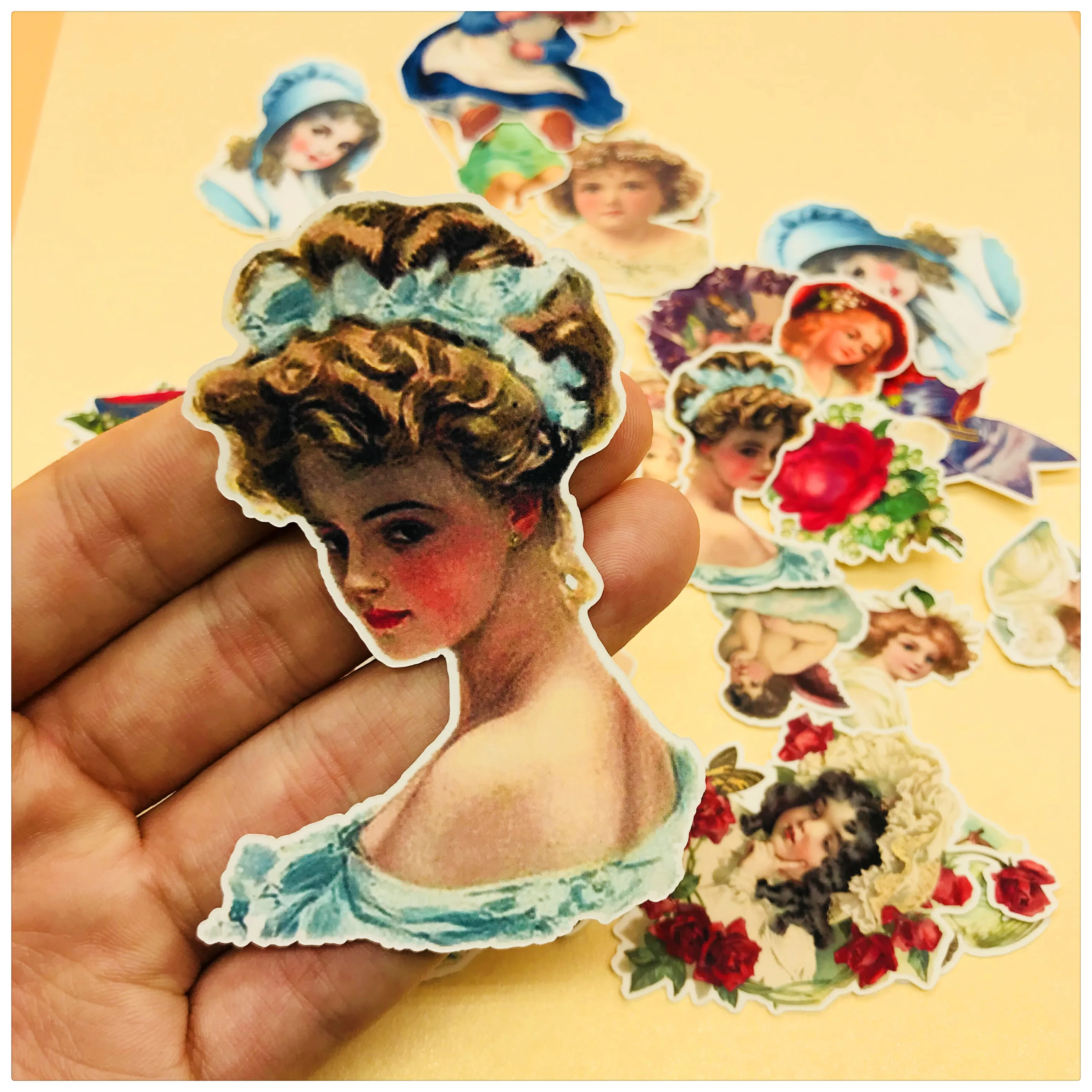 

37PCS angel and girl Paper Stickers Crafts And Scrapbooking stickers book Decorative sticker DIY Stationery