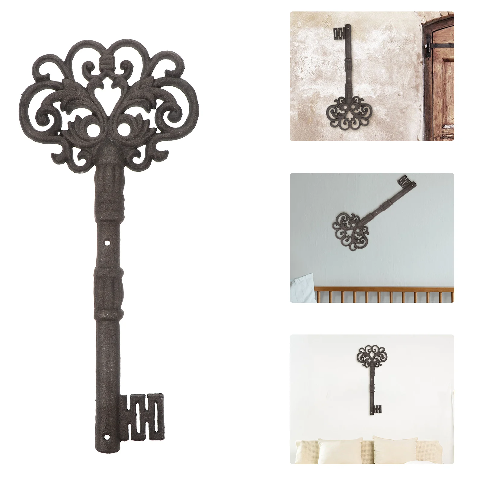 

Key Iron Keys Chain Castdecor Rusty Bridal Charm Castle Largemetal Shower Bottle Favors Wedding Opener Wall Decorative Vintage
