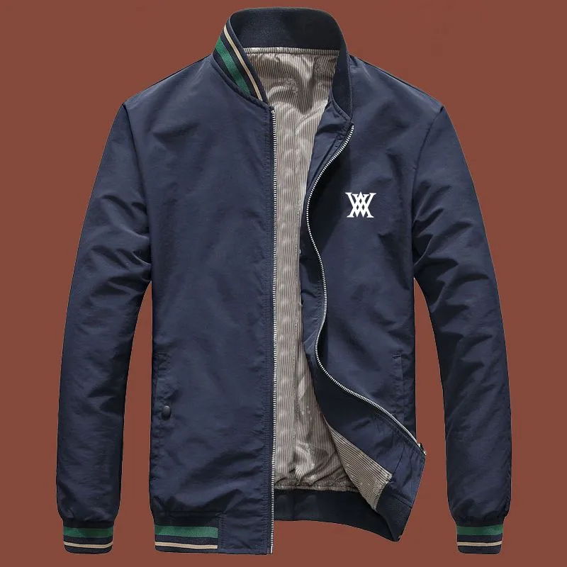 

Мужская куртка для гольфа, спортивная одежда для гольфа, ветровка, мужская Осенняя уличная дышащая куртка с длинным рукавом для бега, мужско...