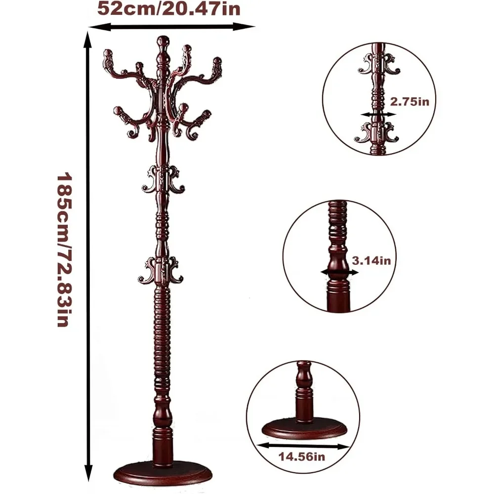 Вешалки для одежды Отдельно стоящие вешалка из натурального дерева прочные