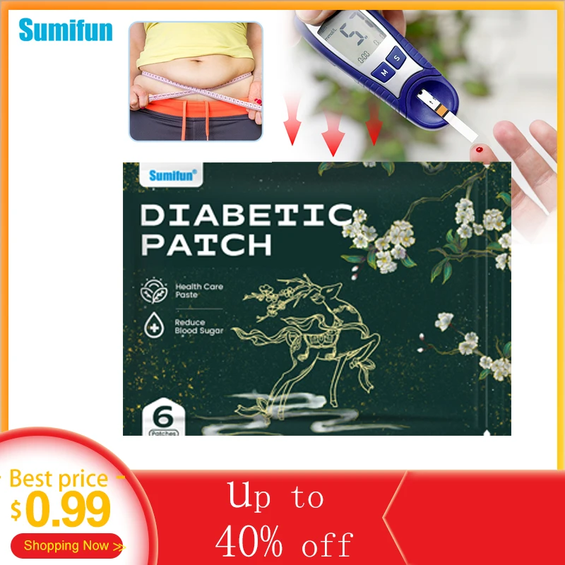6/18/30/60/120 шт. Sumifun пластырь для диабета снижает уровень сахара в крови баланс