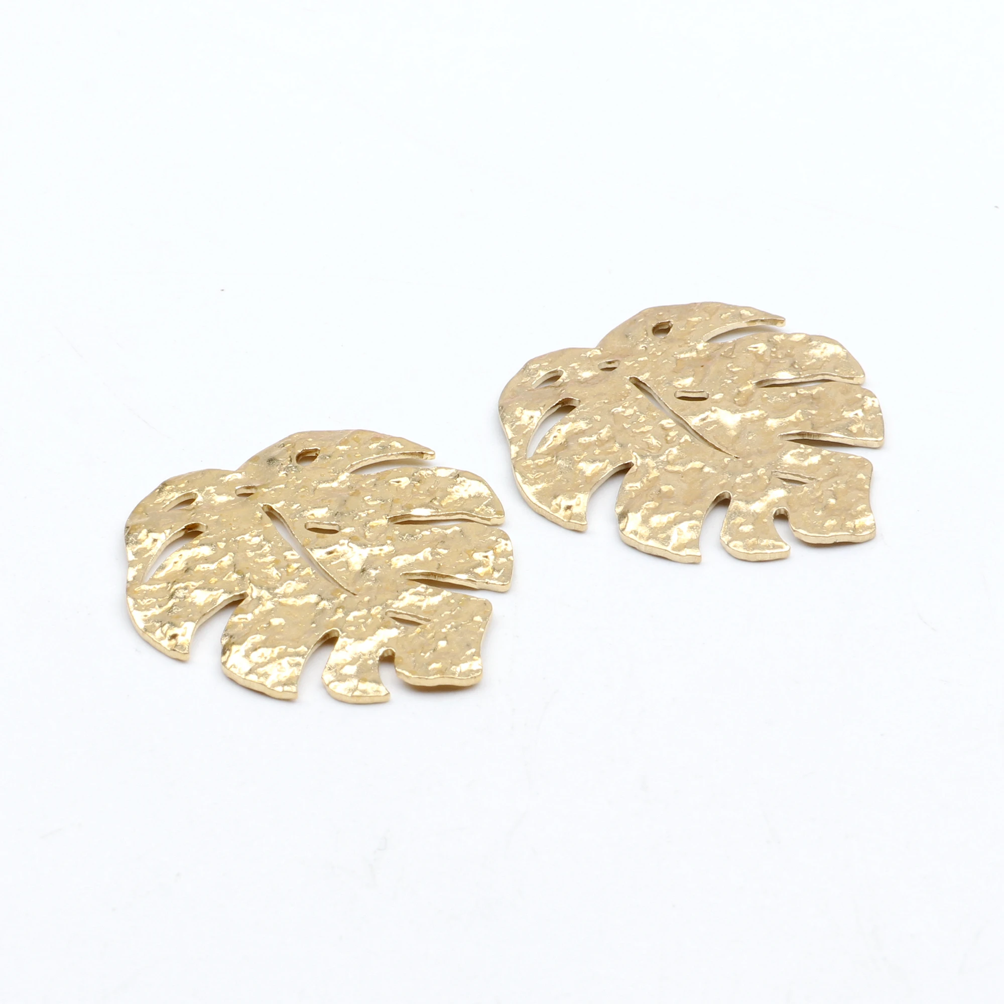 Латунные подвески в виде листьев фурнитура для изготовления ювелирных изделий