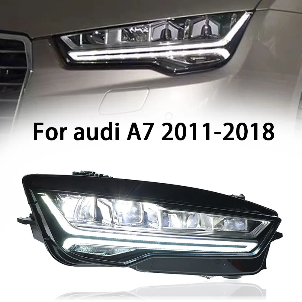 Автомобильный фонарь для Audi A7 светодиодные фары 2011-2018 обновление фар DRL указатель