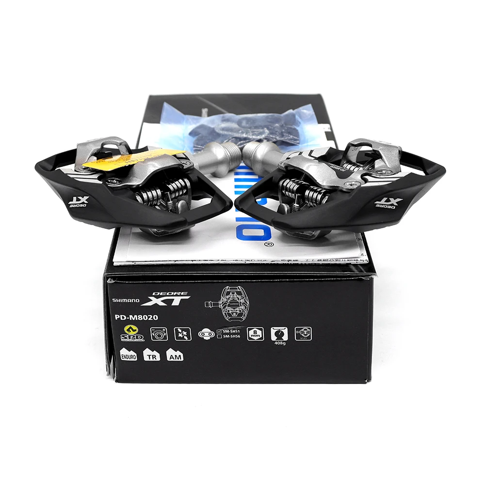 SHIMANO DEORE XT PD-M8020 Самоблокирующаяся велосипедная педаль Racing Class двухсторонняя