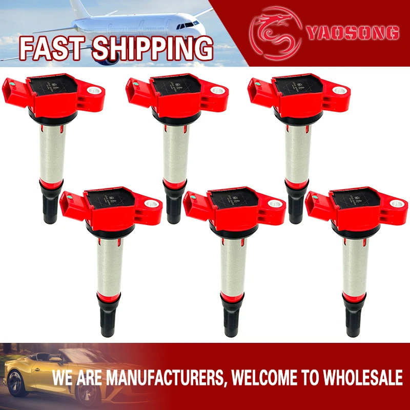 6 шт. катушки зажигания для Lexus ES350 IS350 RX350 RX450h RC350 GS350 GS450h IS300 RC300 GS300 IS250 2.5L 3,0 3,5 V6 2gr fe 2GR-FE