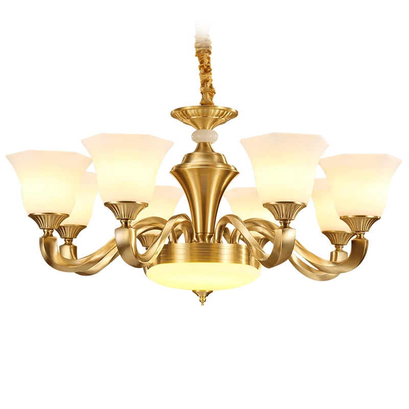 Современная подвеска ULANI из латуни металлическая медная люстра декор для