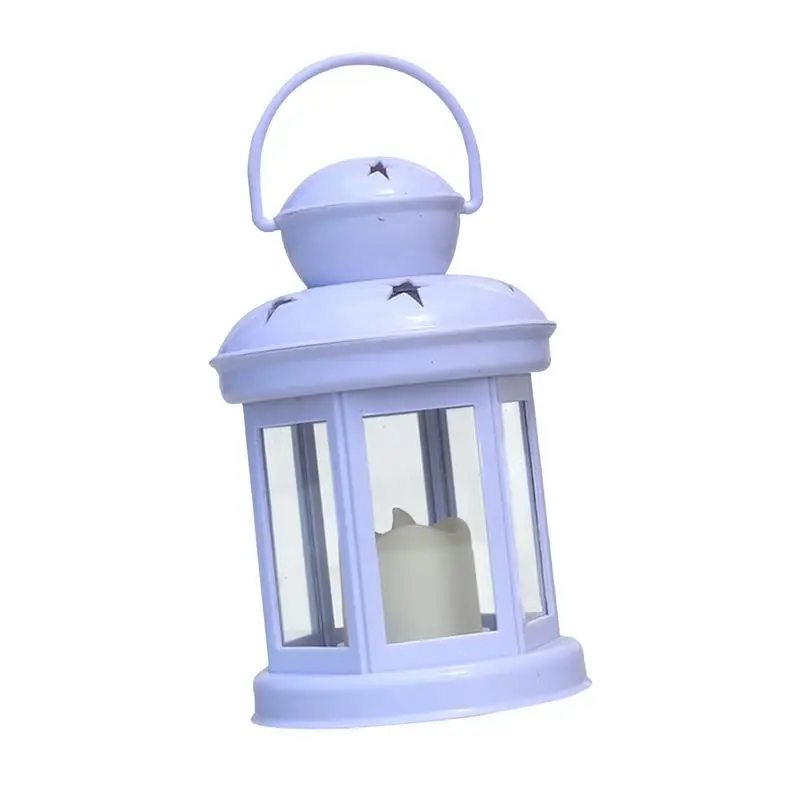 

Decorative Candle Lanterns Vintage Style Hangings Lantern With LED Flickering Flameless Candle Outdoor Battery Operated Lantern