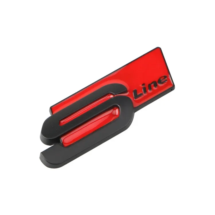 

Металлическая наклейка с логотипом автомобиля S Line, эмблема на багажник, значок, наклейки для Audi Q5 Q4 A4 A6 A7 A5 A3 Q3 Q2 A1 A8 TT S1 S3 Q7 SQ5 SQ7 SQ3