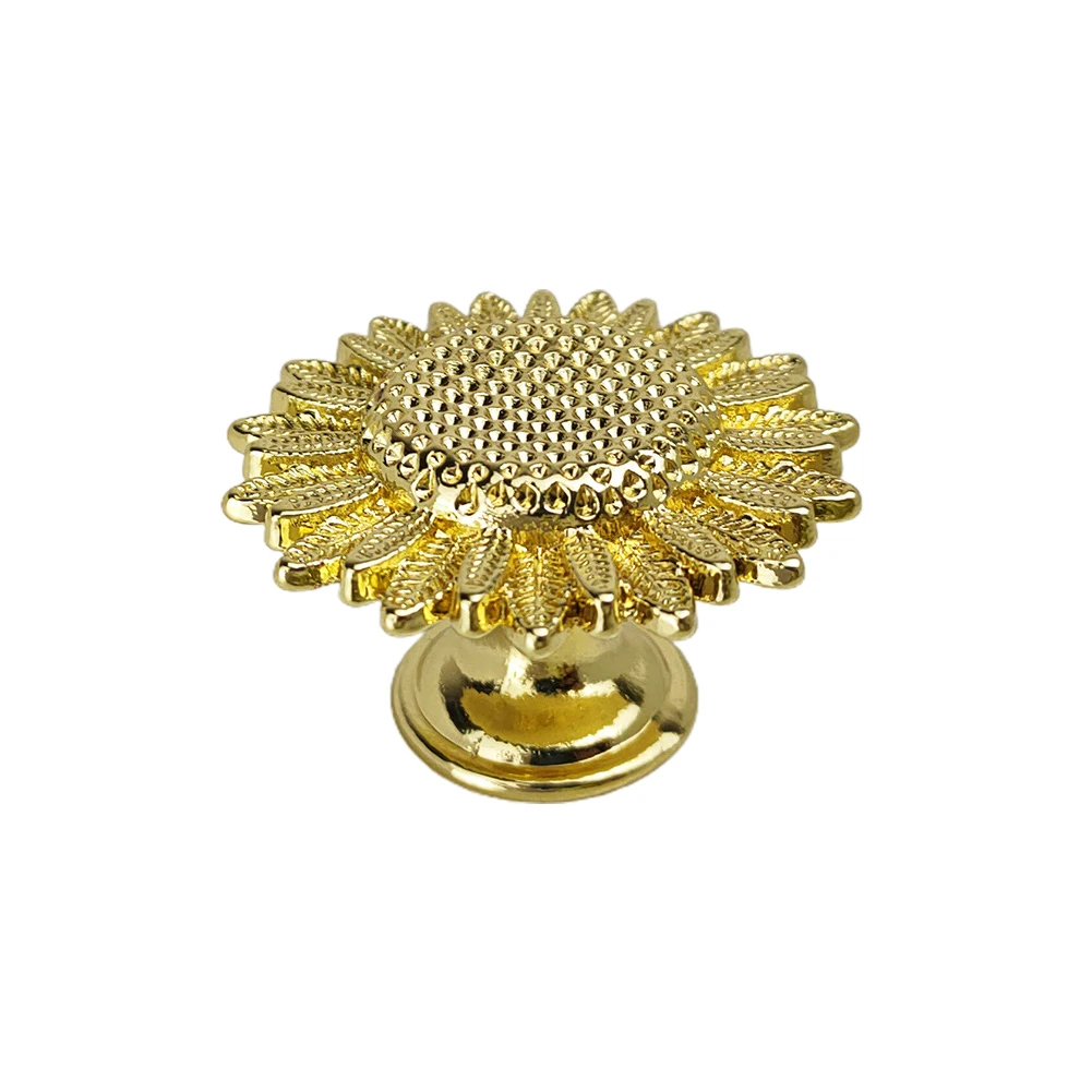

Sunflower Shape Zinc Alloy Furniture Handle Door Cabinets Knobs For Children Door Wardrobe Handles Hardware Knob Drawer Pull Kit