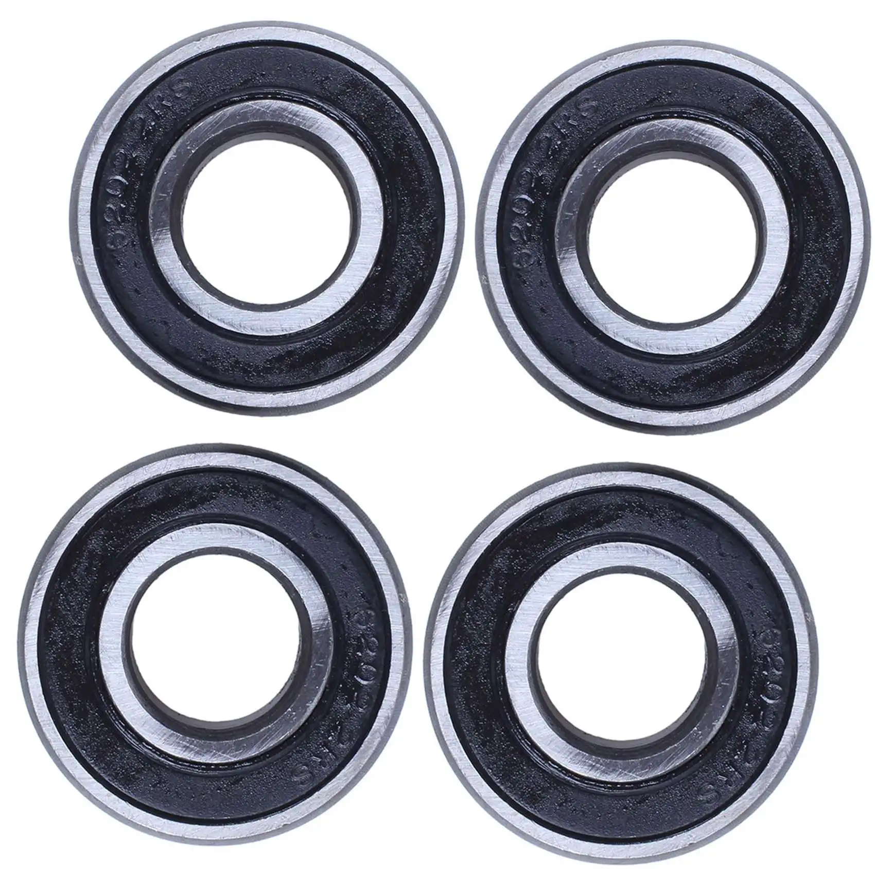 

4Pcs 6202RS 15mm Inner 35mm Outer Single Row Deep Groove Ball Bearing