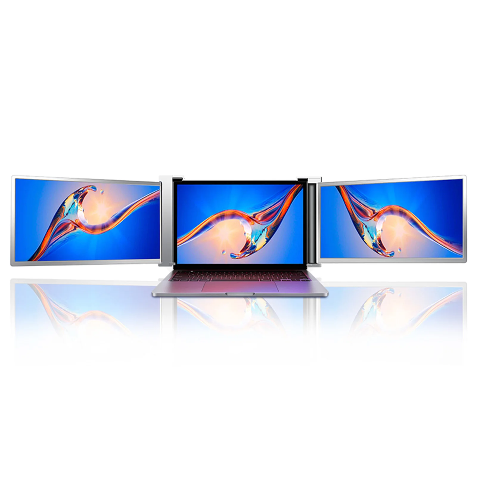 

Laptop Screen Extender 15.4in HD 1080P IPS Retractable Stand Type C Ports Portable Dual Extender Laptop Screen for Office hot