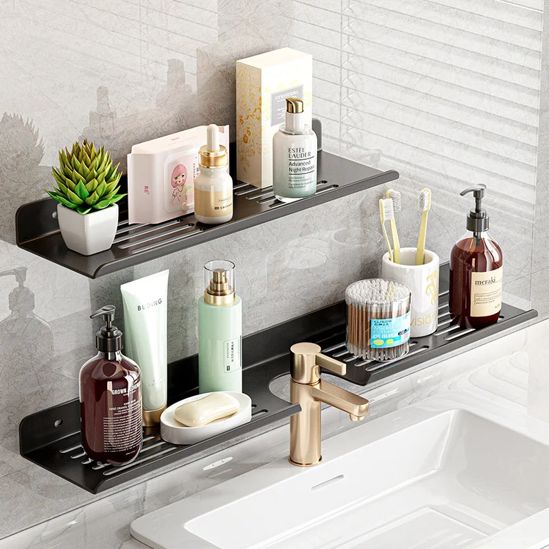 

Kitchen Shelves Bathroom Shelf Punch-Free Mounted Rack for Kitchen Accessories Organizer Shelf Storage Rack Home Kitchen Items