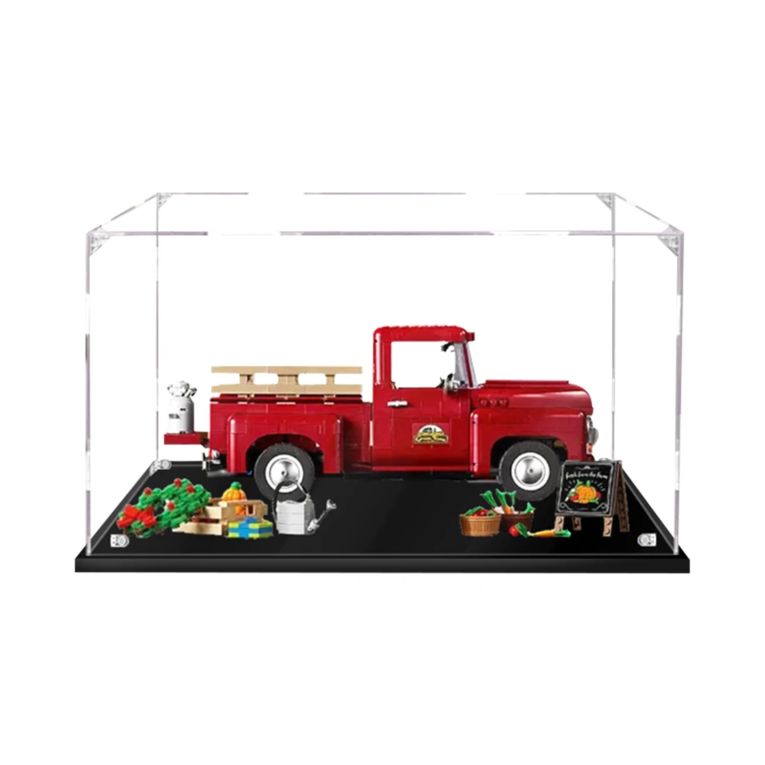 

38 X 20 X 20cm 2mm / 3mm Thick Plate Building Blocks Acrylic Display Box Dustproof Cover For 10290 (Level S Without Adhensive)