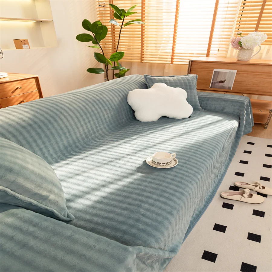 Жаккардовый Чехол Для Дивана Полноразмерный L-образный Пылезащитный Из Ткани Sinele