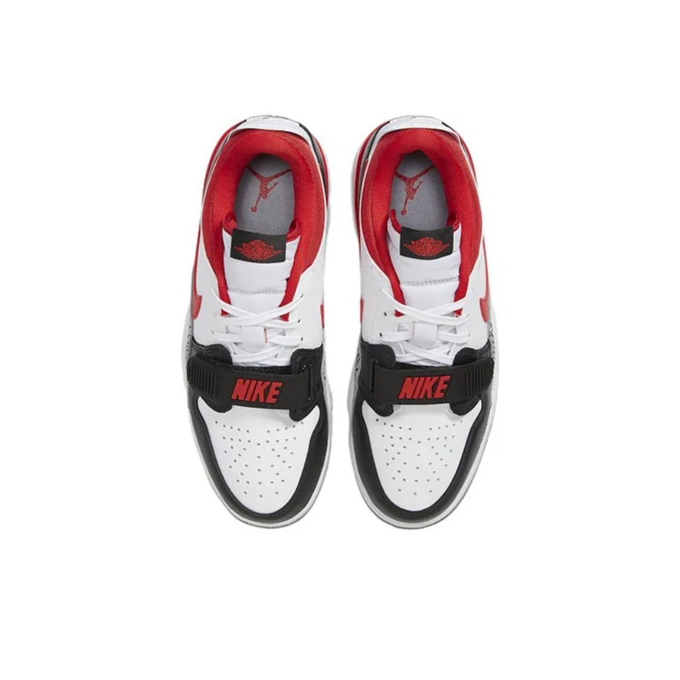 Оригинальные мужские кроссовки Air Jordan Legacy 312 Low Bulls красного черного белого цвета в