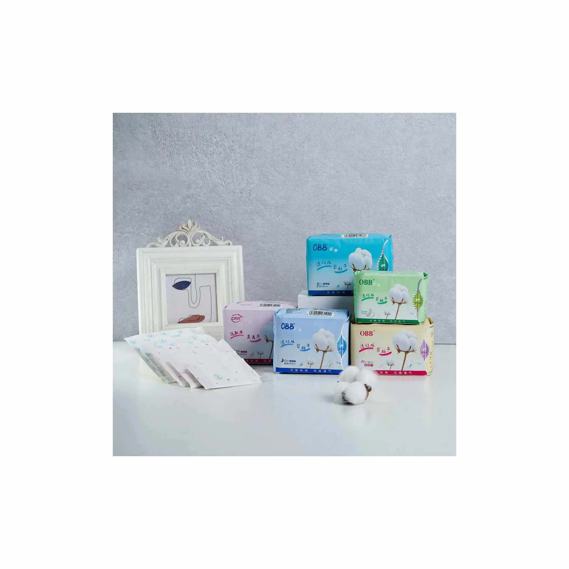 OBB бренд привлекательная цена новый тип Serviette Hyginique одноразовые мягкие женские