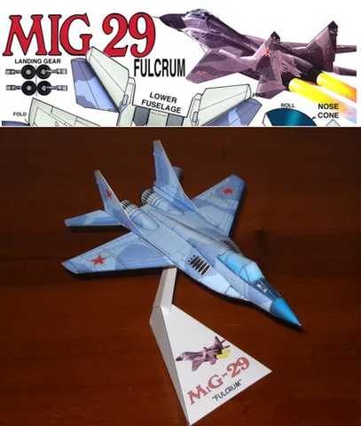 Порядок сборки миг 25 из бумаги