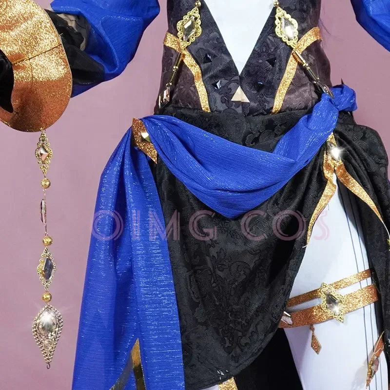 Костюм для косплея Genshin Impact Layla парик костюмы в китайском стиле аниме на Хэллоуин