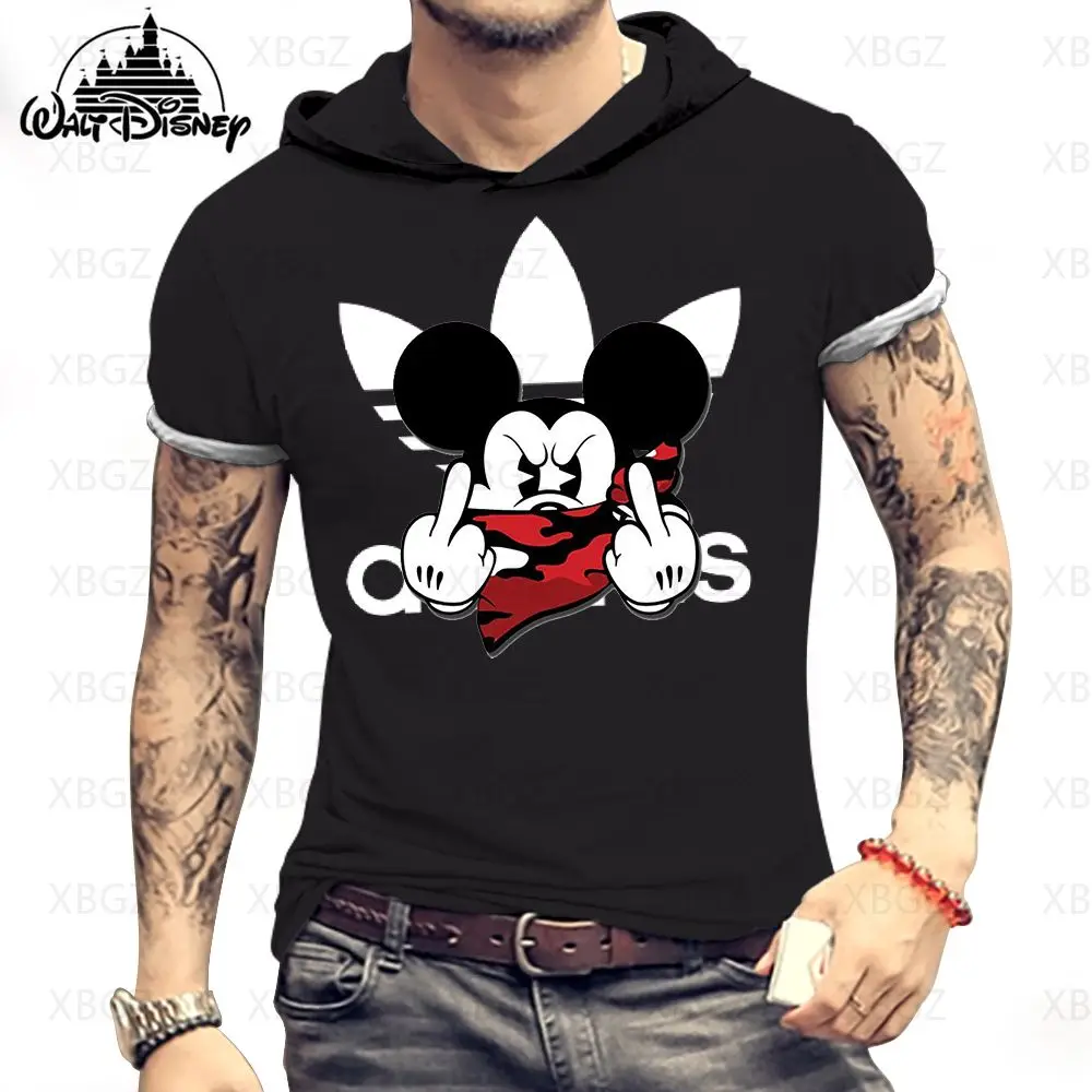

Disney Men's Clothing Short Sleeve T-shirt Fashion T-shirts Print Summer Anime Party Oversized Children's High Quality Tops Tees