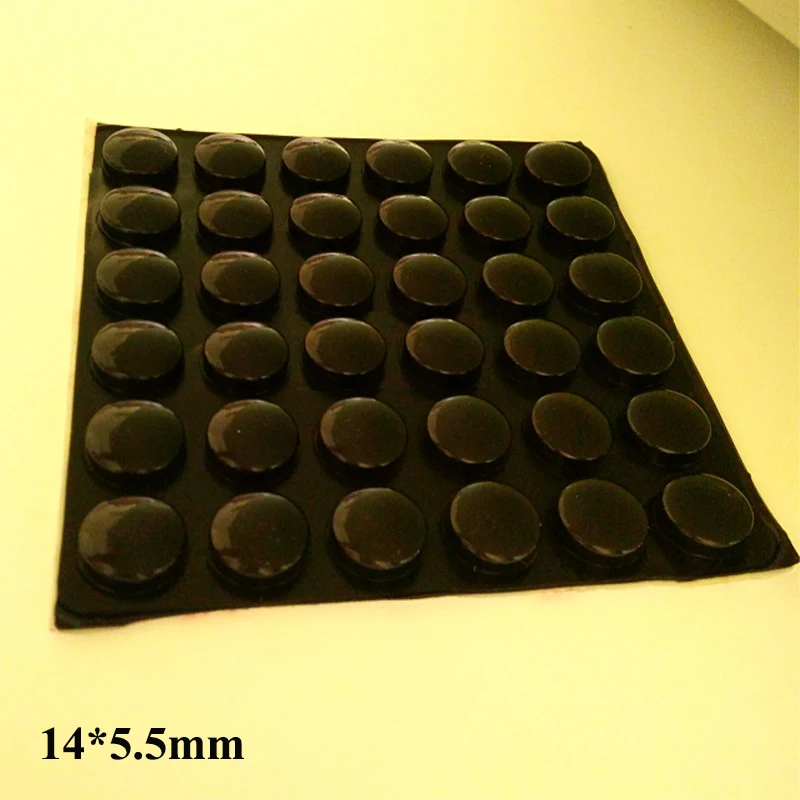 

36Pcs/72Pcs 14*5.5Mm Door Stop Protection Silicone Rubber Feet Pads 14mm Home Anti Slip Safety Rubber Bumper Pads Shock Absorber