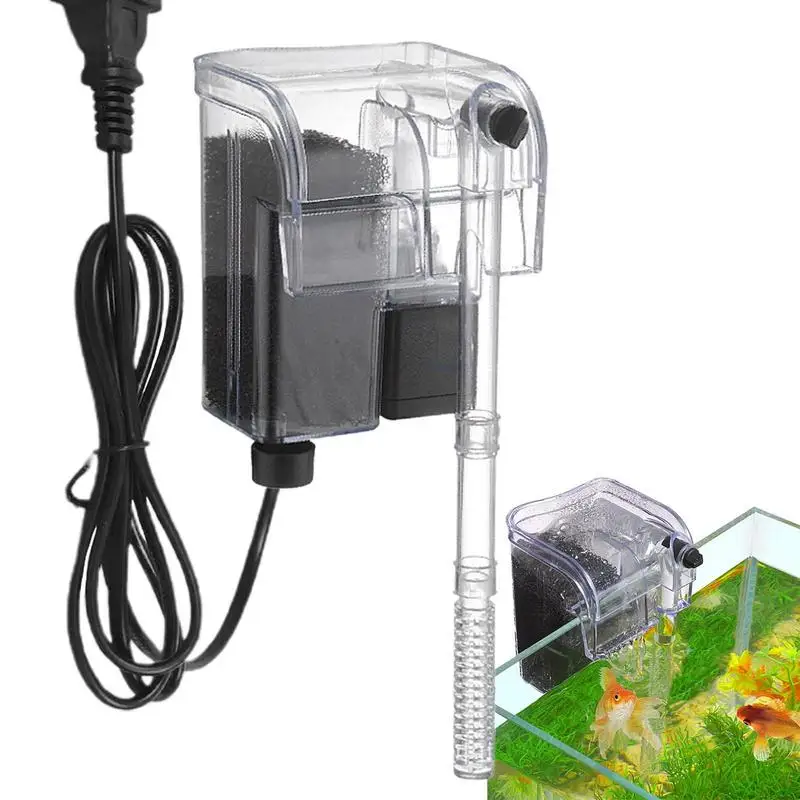 

Fish Tank Filter Pump Hang On Back Small Fish Tank Filter Fast Filtration Mini Filter To Remove Oil Stains For Small Tanks