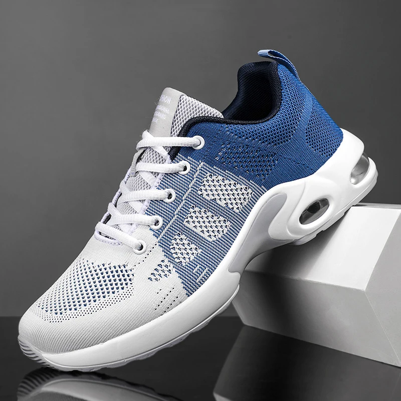

QZHSMY New Men's Sneakers Running Shoes Lac-up Men Shoes Comfort Breathable Walking Sneakers Tenis Masculino Zapatillas Hombre