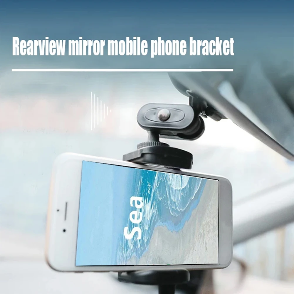 

Universal Car Phone Mount for 2.17"-3.35"(width) Devices Rear View Mirror Phone Holder for Auto 360-degree Rotation