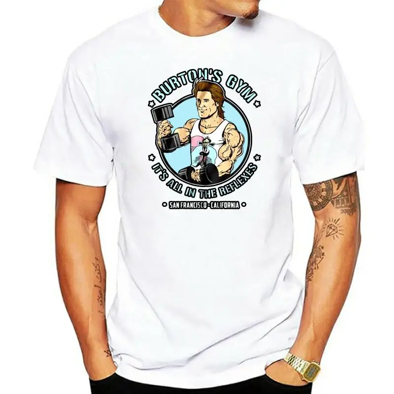 Футболка Burtons Gymer S-3XL Neu Fun Kult Tubbs Crocket 80er Serie Miami Vice Футболки с принтом коротким