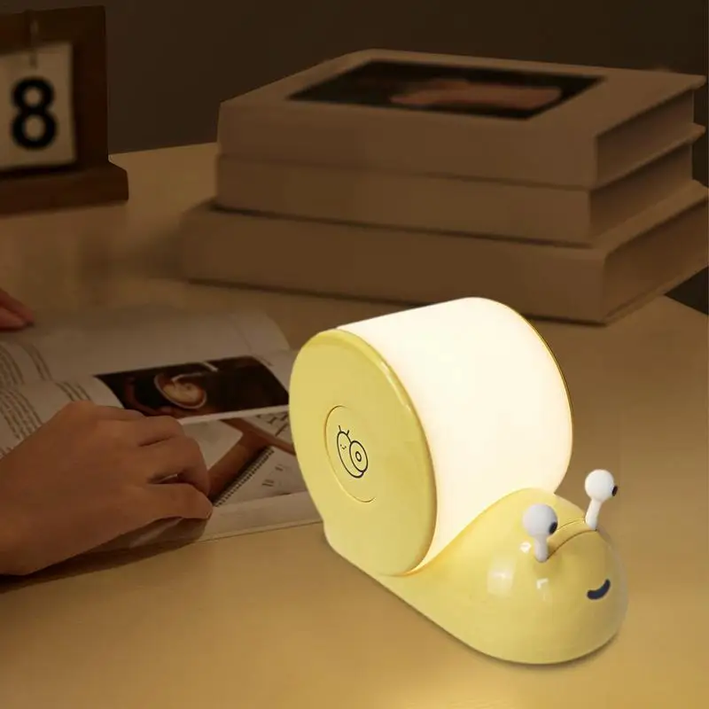 Новинка прикроватная лампа Snail светильник 6500k 800 мАч с датчиком плавным