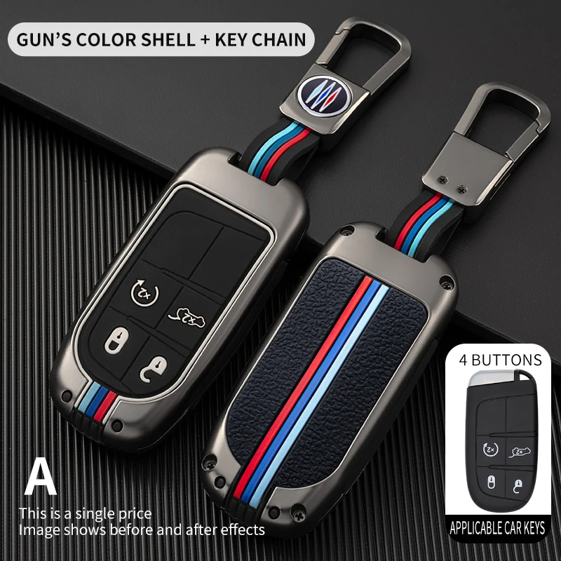 

Car Key Case Full Cover for Fiat Jeep for Dodge Ram 1500 Journey Charger Dart Challenger Durango Holder Shell Accessories