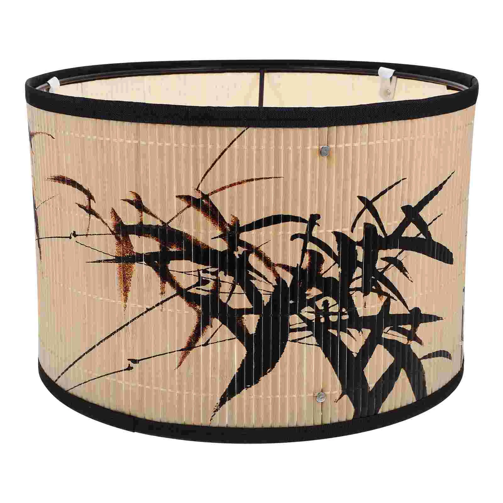 Напечатанный ретро-стиль украшение для народного дома люстра абажур бамбуковое