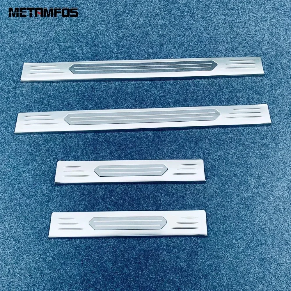 Для Nissan X-trail Xtrail Rogue 2021 2022 2023 стальная внешняя накладка на порог приветственная